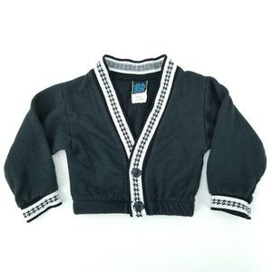 Vtg 90s All Dressed Up Baby Boys/Girls 12M Acrylic Sweatshirt Cardigan USA Made